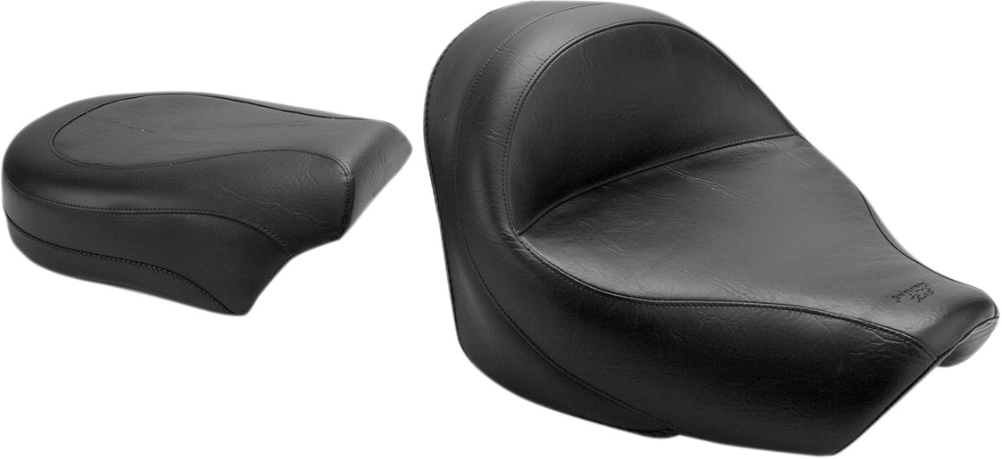 Mustang Wide Touring 2-Piece Seat Black Fits Honda 750 Aero - Click Image to Close
