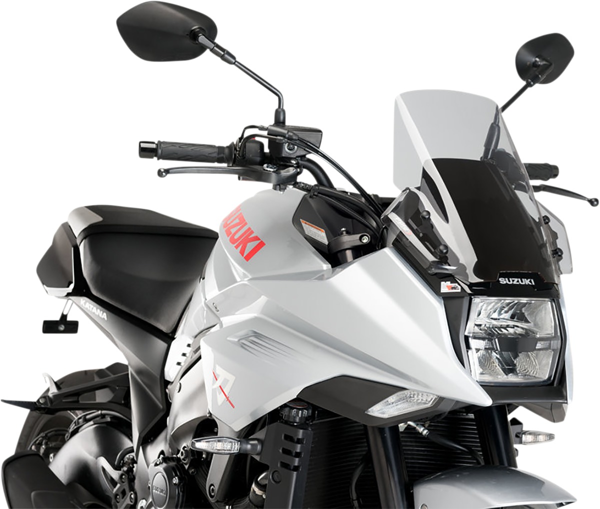 Puig R-Racer Smoke Windscreen Fits Yamaha YZF-R3 - Click Image to Close