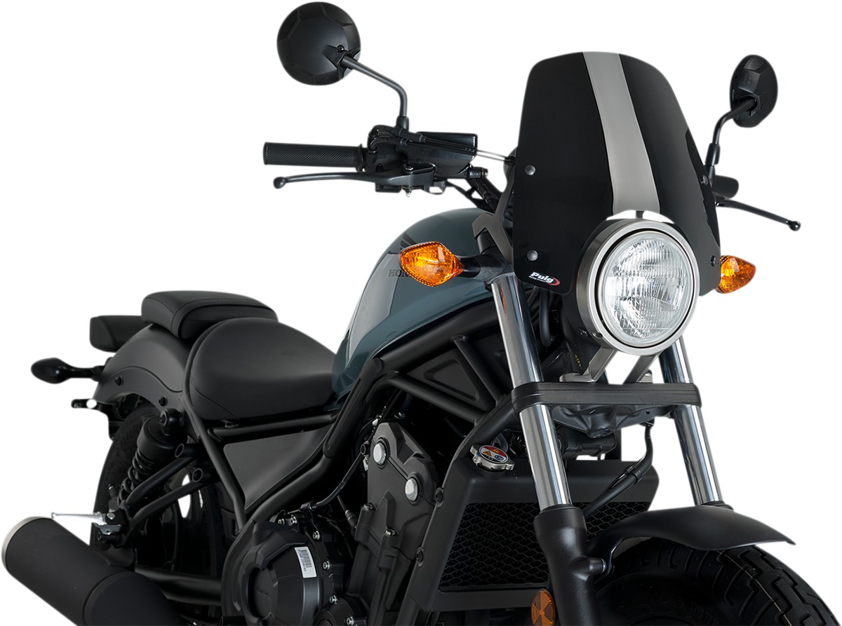 Puig Naked New Generation Sport Windshield Black - Click Image to Close