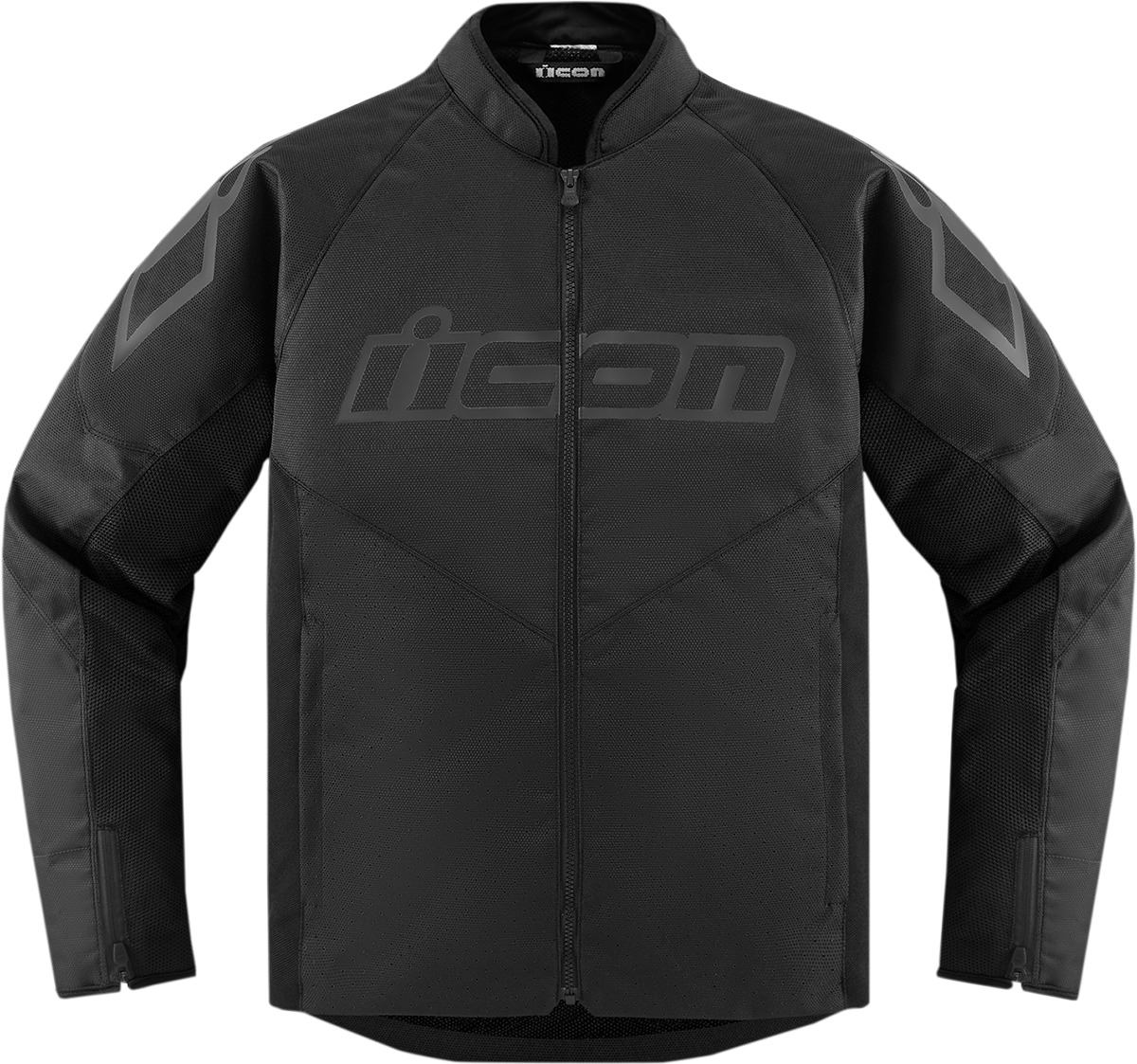 ICON Hooligan Jacket Men's S Black - Durable polyester chassis with mesh panels - Click Image to Close