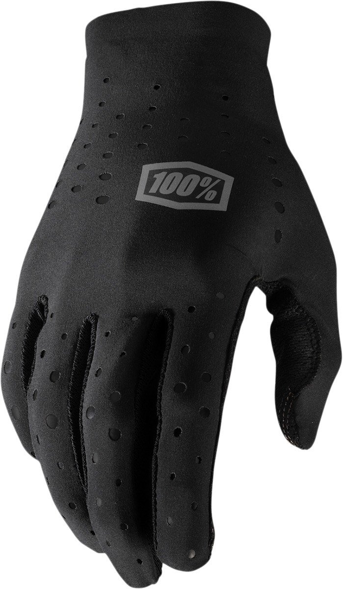 100% Men's Medium Sling Bike Gloves - Black - Click Image to Close