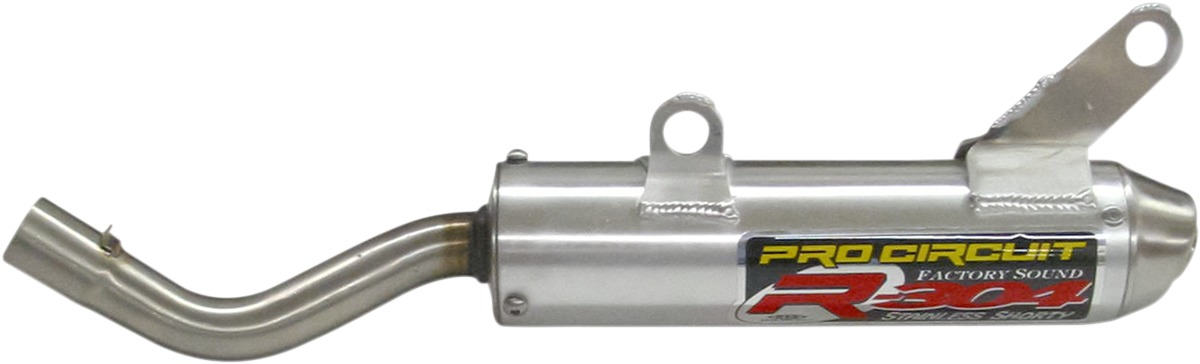 R-304 Shorty Aluminum Slip On Exhaust Silencer - For 04-08 Suzuki RM250 - Click Image to Close