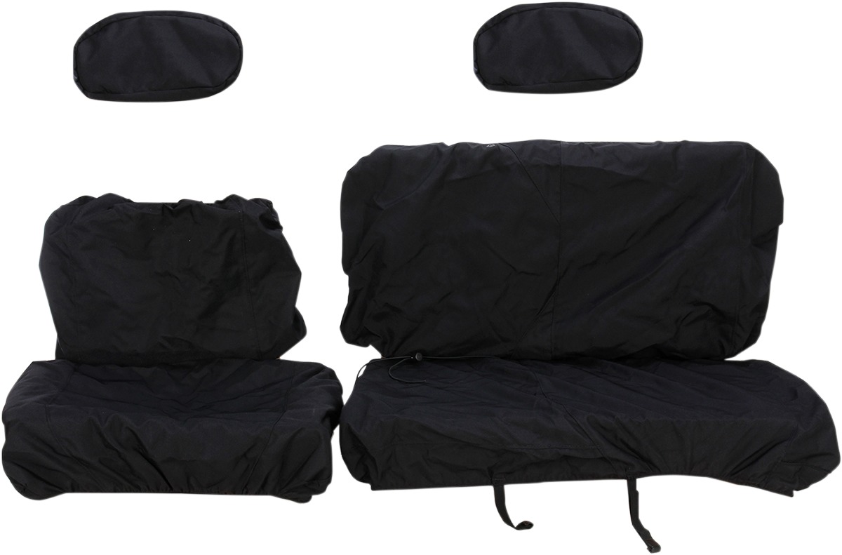 Moose Offroad Bench and Bucket Seat Cover Black For Polaris Ranger XP 900 - Seat cover set for Polaris Ranger XP 900 4x4 - Click Image to Close