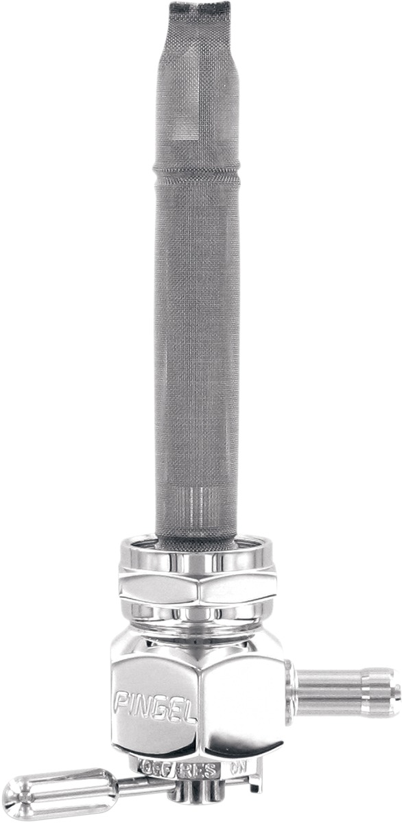 Pingel Hex Chrome Inward Outlet Petcock 90 Deg. - Click Image to Close