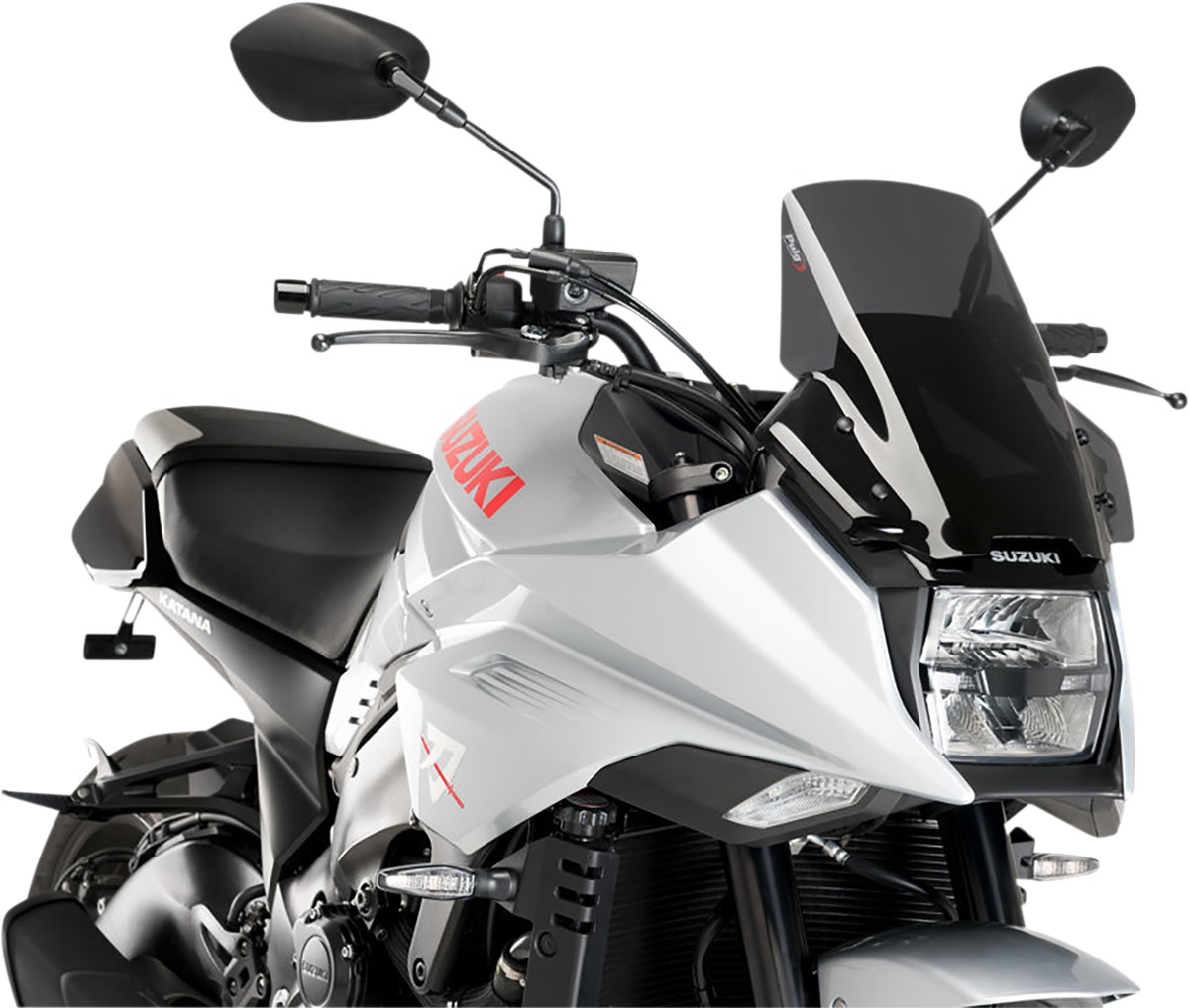 Puig R-Racer Dark Smoke Windscreen Racing Screen Fits Yamaha YZF-R3 - Click Image to Close