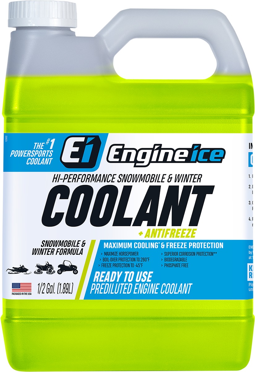 Engine Ice Snowmobile Winter Antifreeze Coolant, 0.5 Gal, Yellow - Click Image to Close