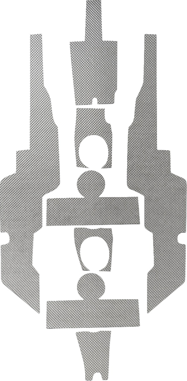 DEI Center Console Heat Shield Kit For Polaris RZR XP 4 1000/Turbo - Click Image to Close