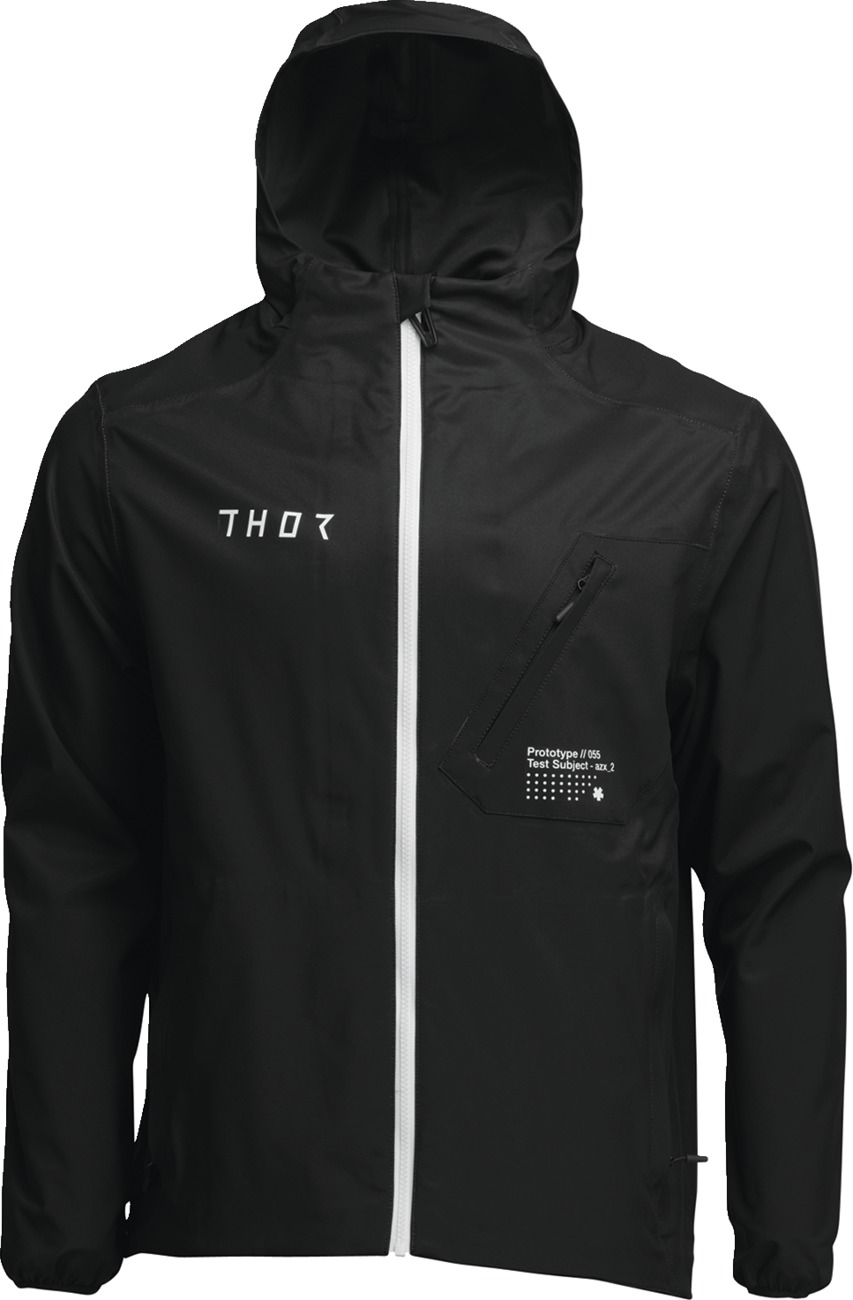Thor Unit Light Shell Jacket Black 2XL Men's - Lightweight water-resistant jacket for men, size 2XL - Click Image to Close