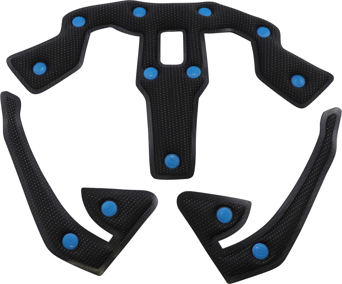 100% Trajecta Bicycle Helmet Liner Black Medium - Replacement liner for 100% Trajecta helmets - Click Image to Close