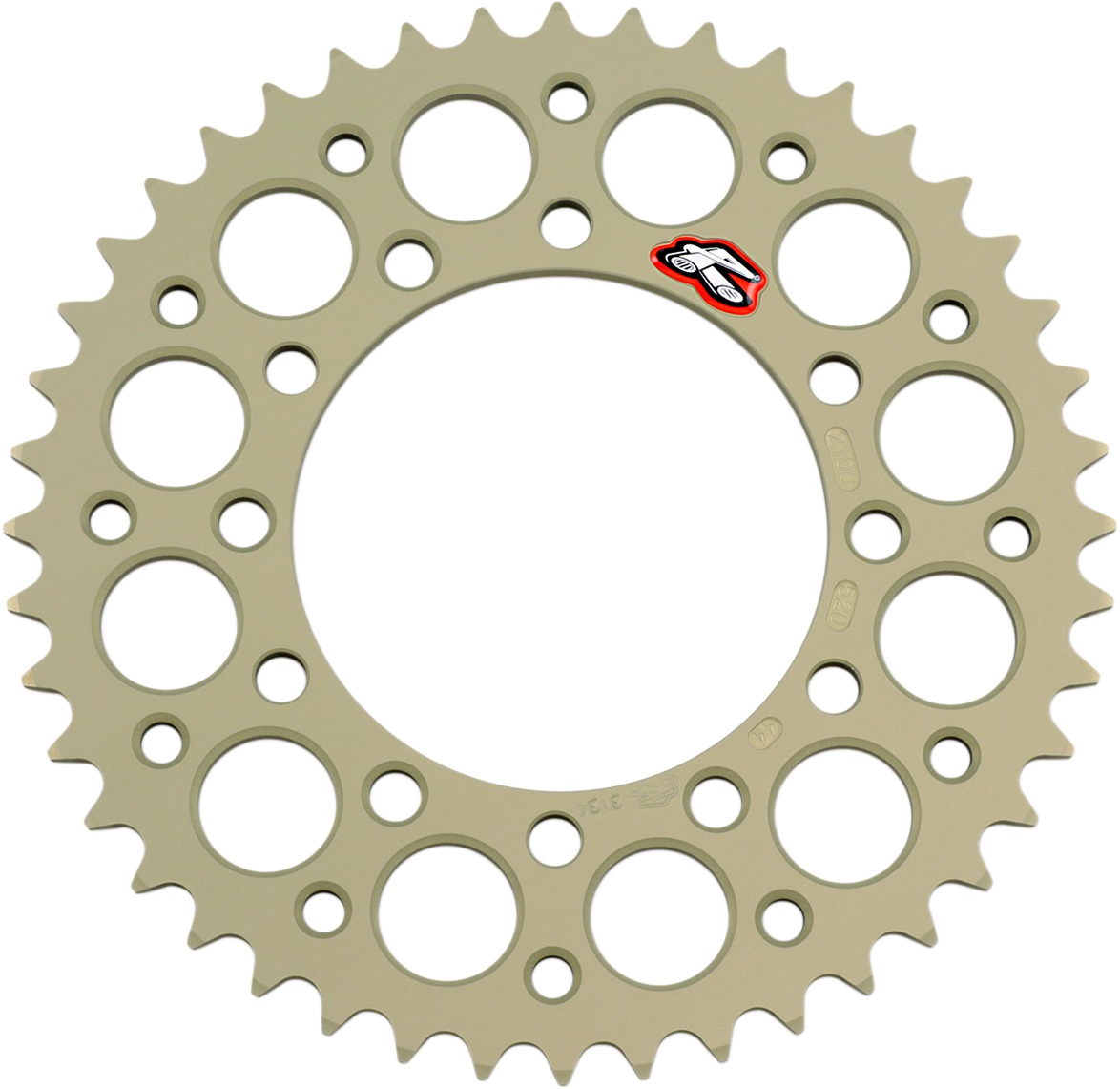 Renthal Hard Anodized 520-44 Rear Sprocket Fits 93-96 Kawasaki EL250 - Click Image to Close