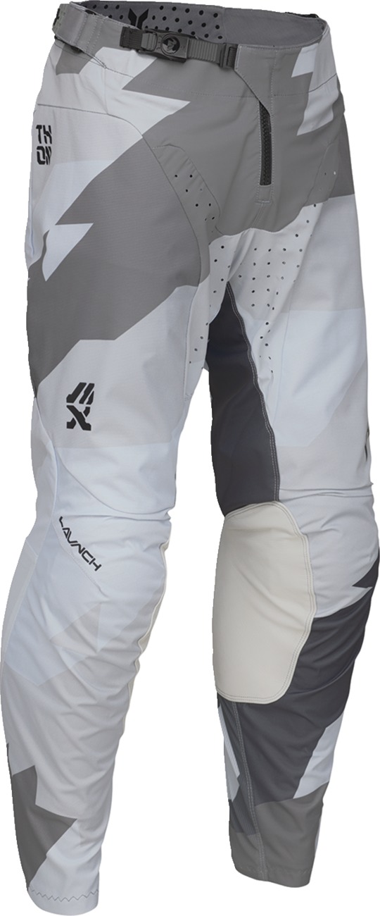 Thor Launchmode Brave Pants Men's Gray Size 28 - Men's off-road racewear pants, size 28, gray - Click Image to Close