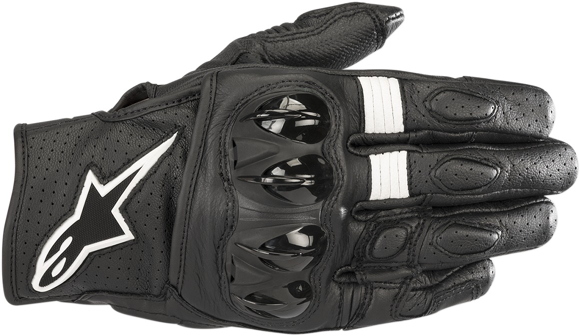 Celer V2 Leather Motorcycle Gloves Black 2X-Large - Click Image to Close