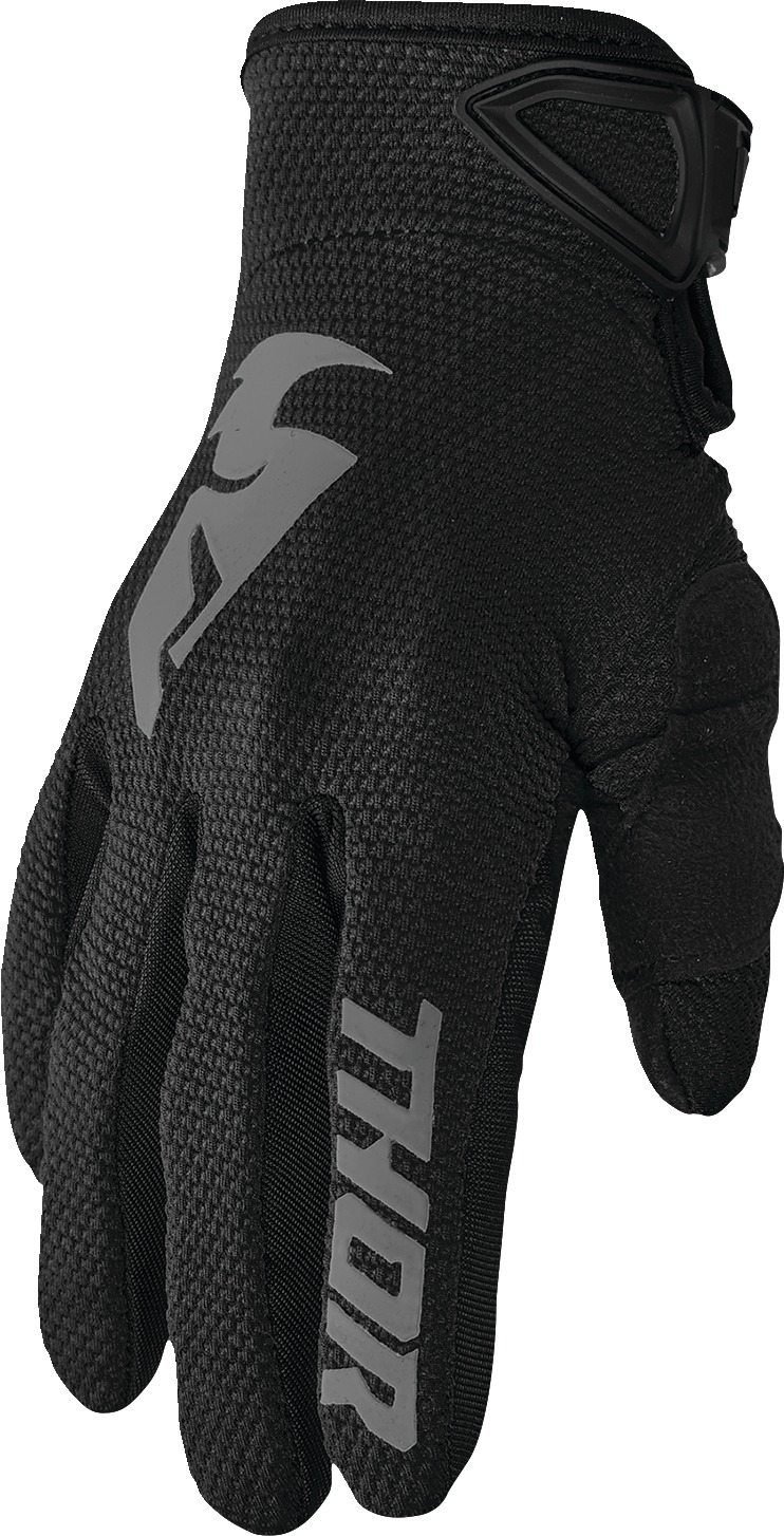 Thor Women's Sector Gloves XL Black/Gray - Lightweight MX gloves for women - Click Image to Close