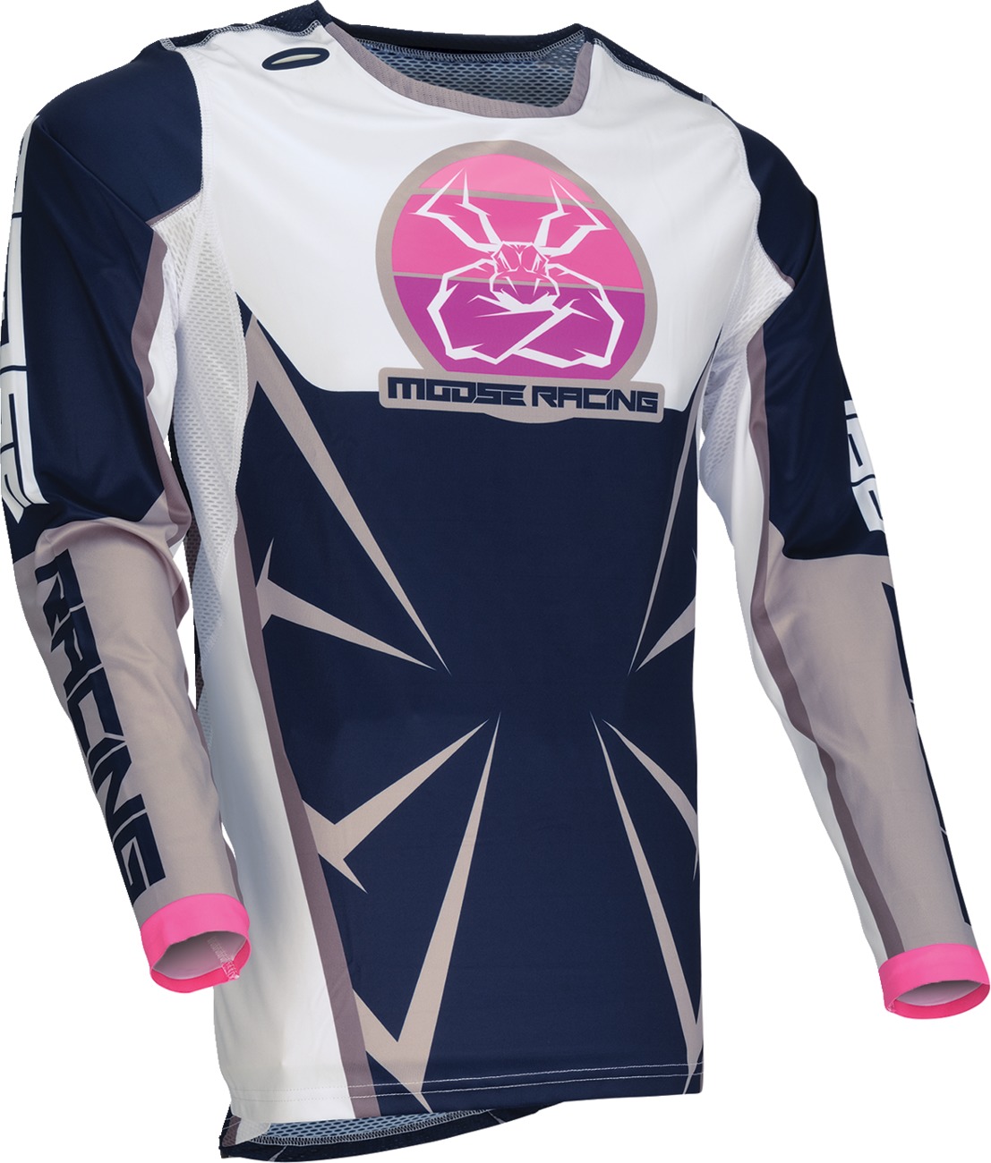 Moose Agroid Jersey 2XL White Navy Men's Offroad - Men's 2XL offroad jersey in White Navy - Click Image to Close