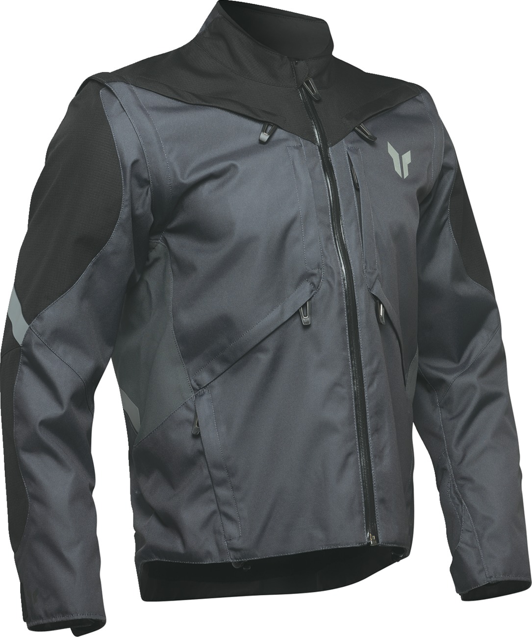 Thor Terrain Jacket Black/Charcoal Men's Large - Water-resistant adventure jacket, size Large - Click Image to Close