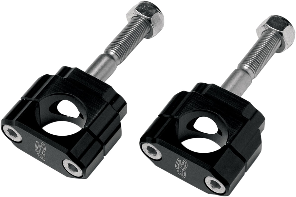Renthal 28.6mm Clamps No Offset M10 x 77mm Black Bar Mounts - Click Image to Close