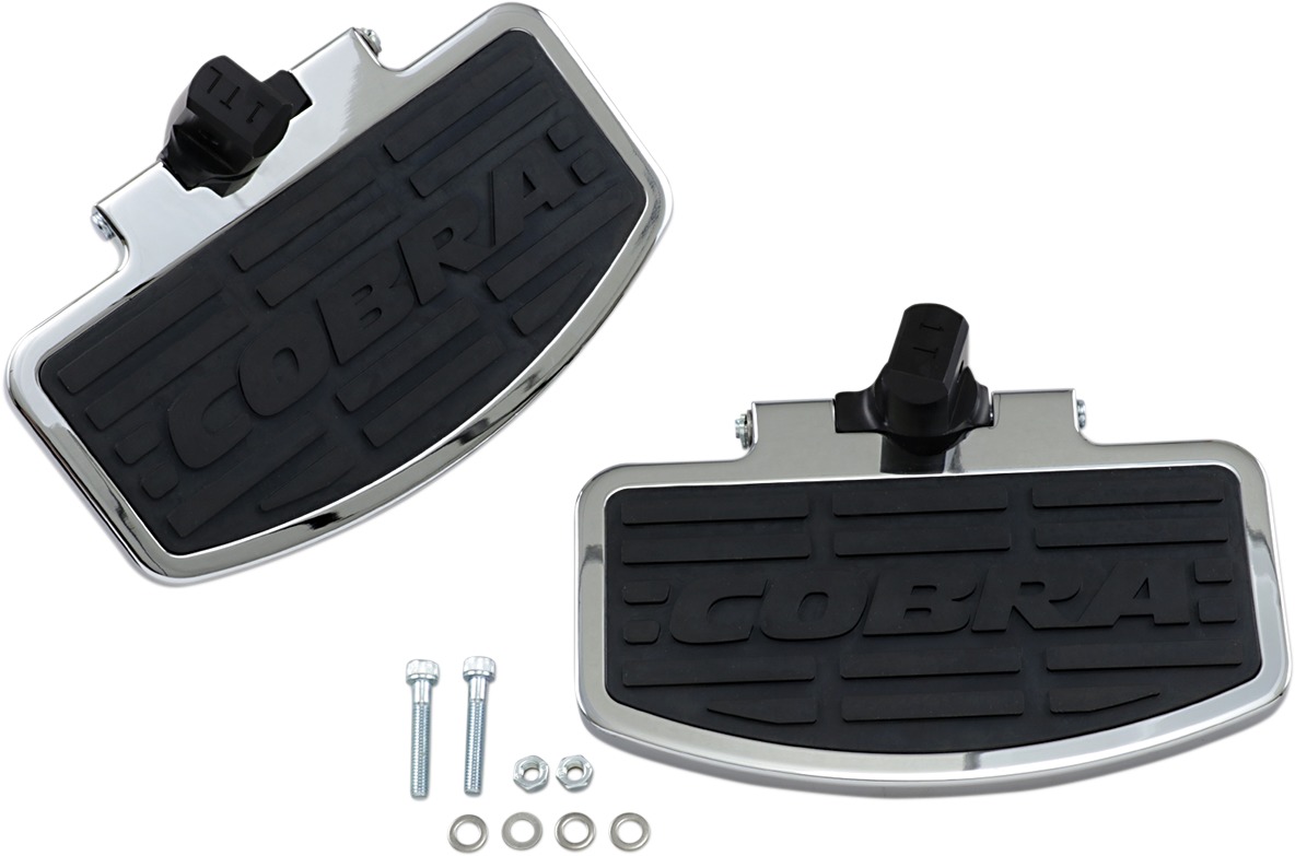 Cobra Chrome Passenger Floorboards Fits VTX1800R/S - Click Image to Close