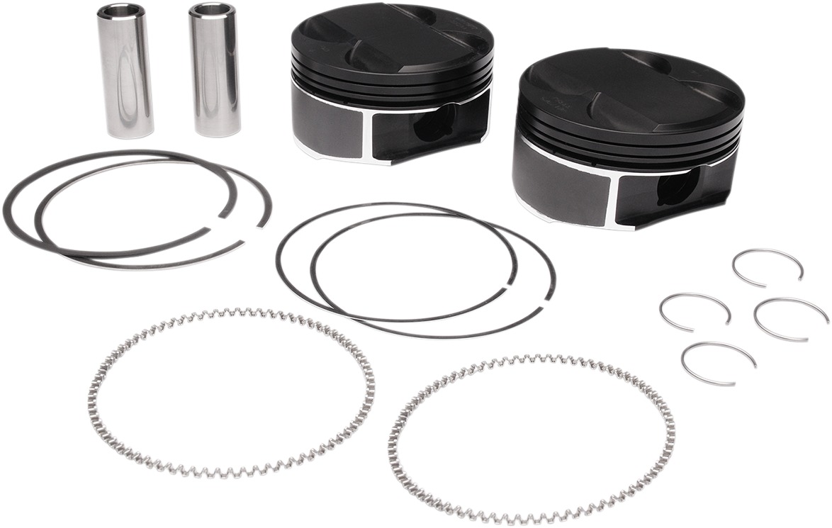 Wiseco Pro Lite Piston Kit Black Edition M8 107" 11.0:1 - Click Image to Close
