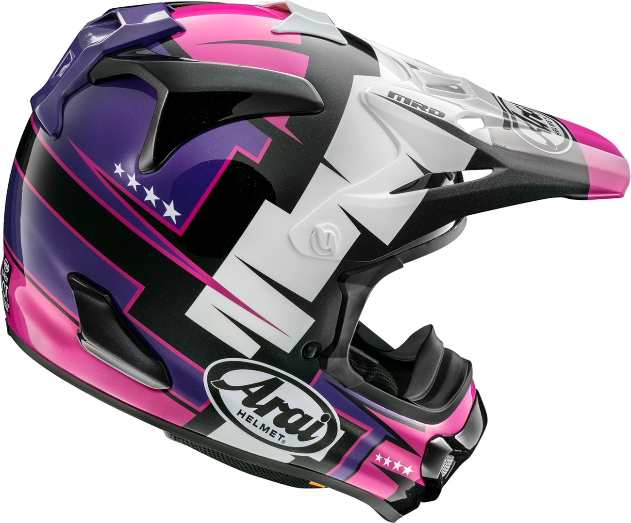 Arai VX-Pro4 Battle Helmet - XS Purple - Off-road helmet with PB-CLC shell - Click Image to Close