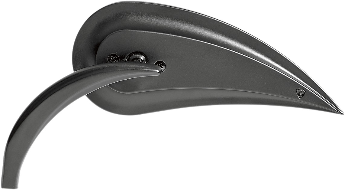Arlen Ness Rad III Teardrop Mirror Black Left 7"x3" - Click Image to Close