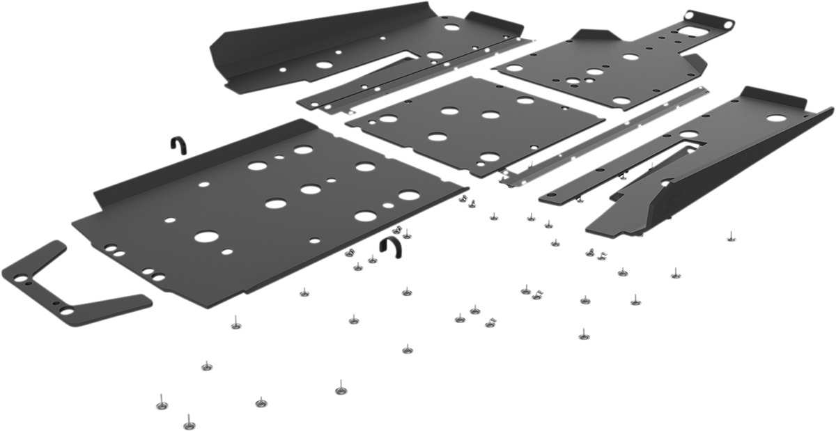 Skid Plate Kit - For 2021 Polaris RZR XP 1000 Turbo 2-Seat - Click Image to Close
