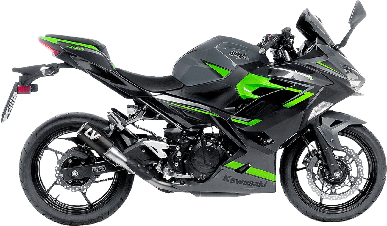 LeoVince LV Corsa Carbon Fiber Slip-On Muffler For Kawasaki Ninja 500 - Click Image to Close