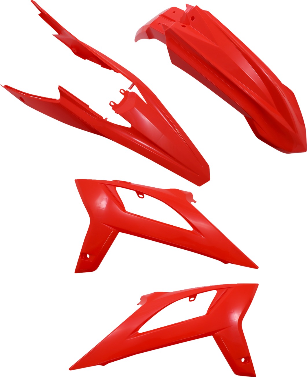 Acerbis Standard Plastic Kit Beta RR Red For 2020-2022 Models - Replacement body kit for Beta RR 2020-2022 models - Click Image to Close