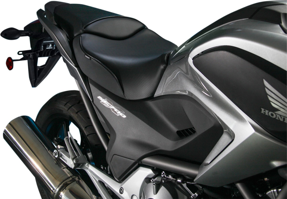 Sargent World Sport 2-Up Seat Black CarbonFX Vinyl For NC700X - Click Image to Close