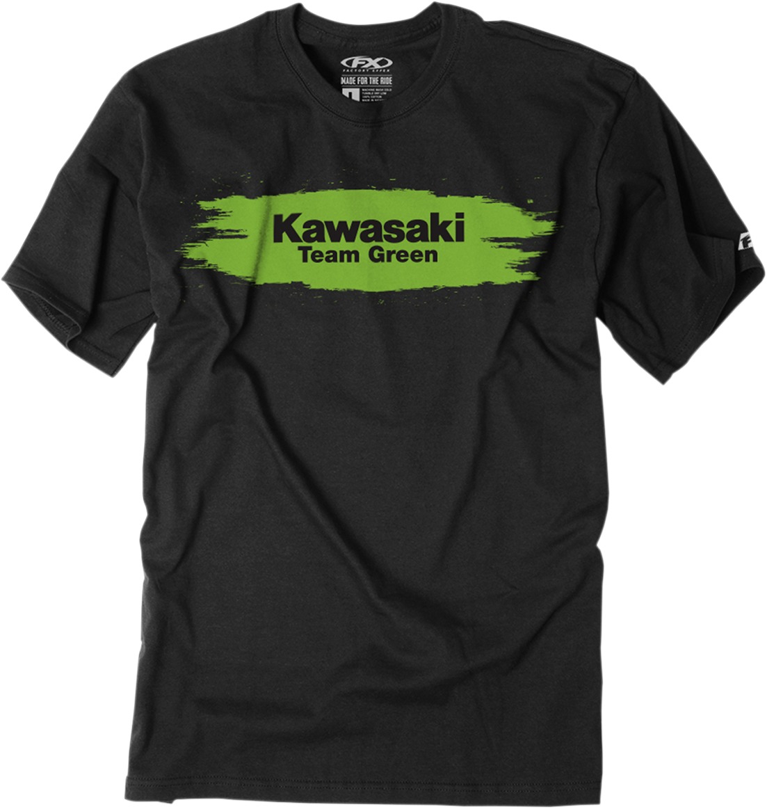 Youth Kawasaki Team Green Tee - Kawaski Team Green Tee Blk Ysm - Click Image to Close