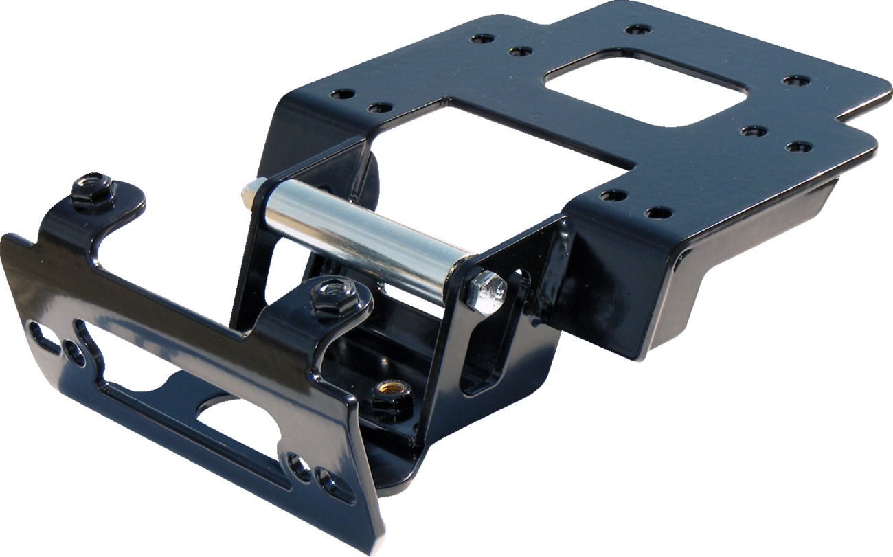 KFI Winch Mount Black Steel Fits 11-14 Polaris RZR 900/4/XP/XP-4 - Click Image to Close