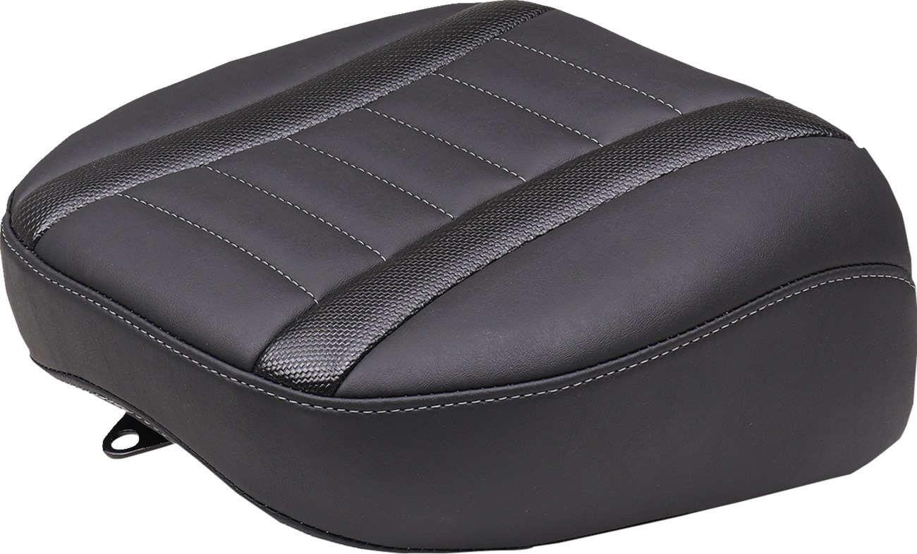 Mustang Deluxe Touring Passenger Seat Black Gray For 2024 Harley Road Glide - Click Image to Close
