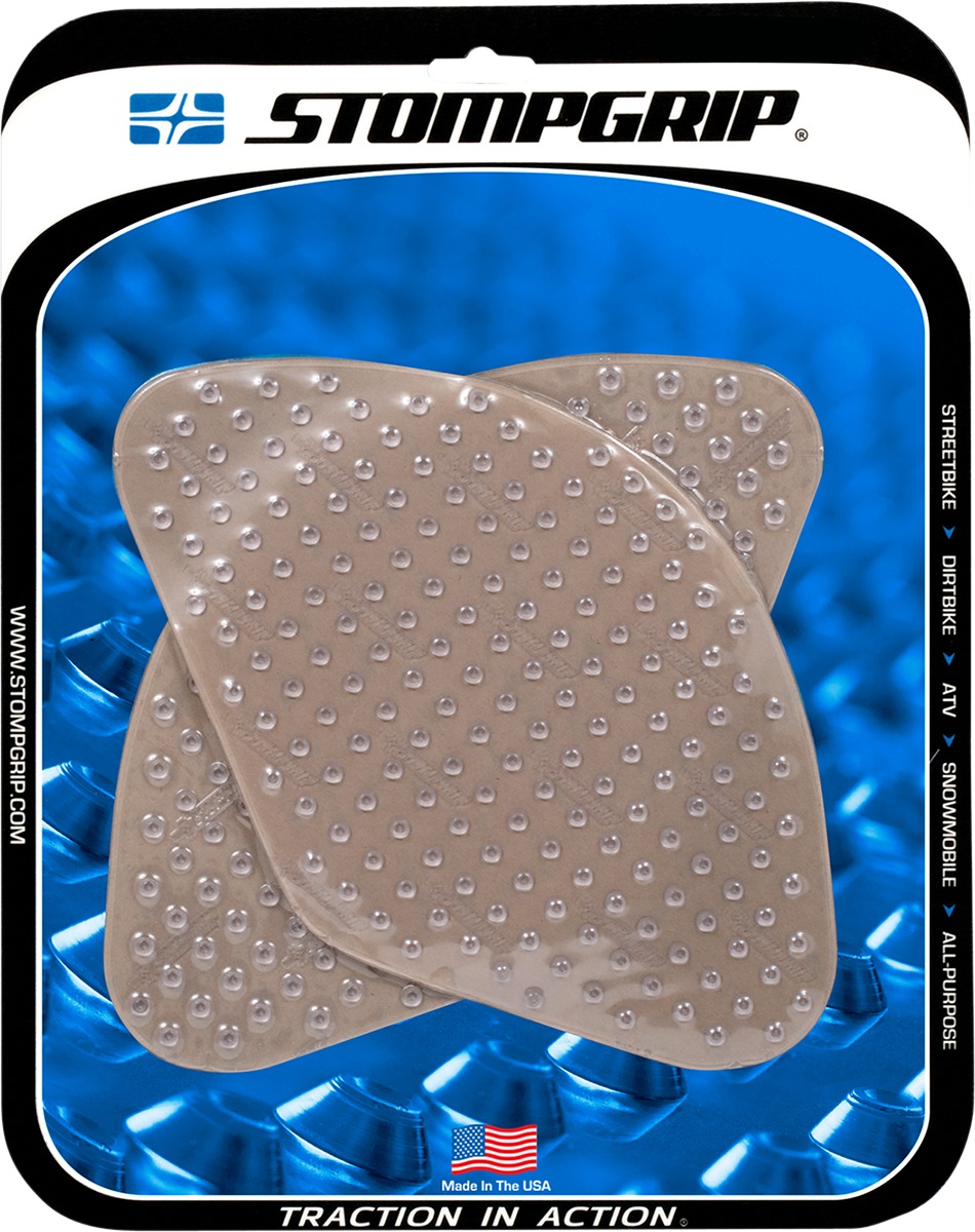 Stompgrip Tank Pad Kit Volcano Clear Fits SV650 2003-2009 - Click Image to Close