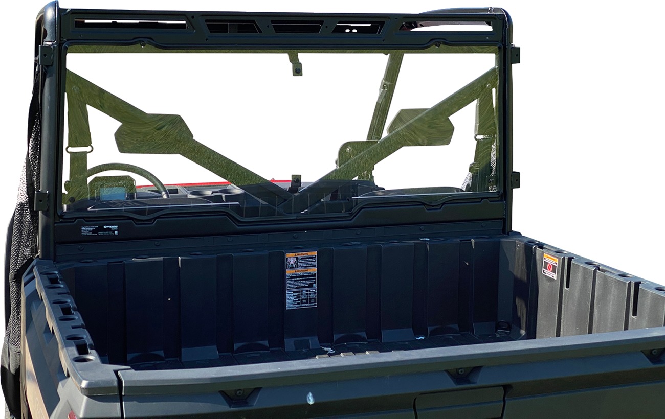 Moose Offroad Rear Back Panel Clear Polycarbonate For Polaris Ranger - Rear panel for Polaris Ranger XP/900/1000 UTVs - Click Image to Close