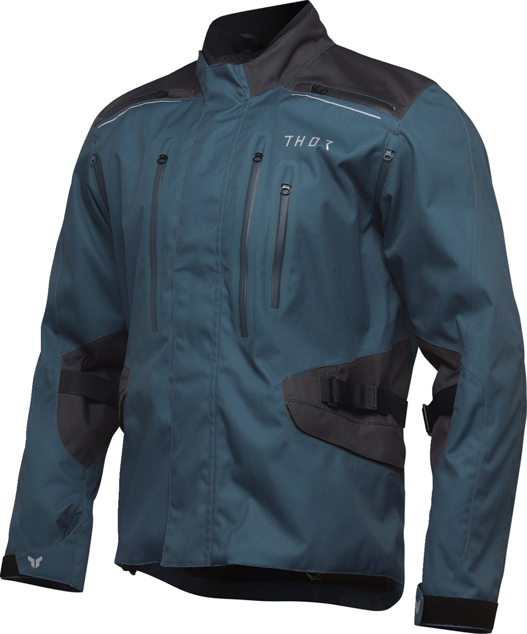 THOR Range Jacket Blue Black Men's Size S - Waterproof adventure jacket, men's size S, blue/black - Click Image to Close