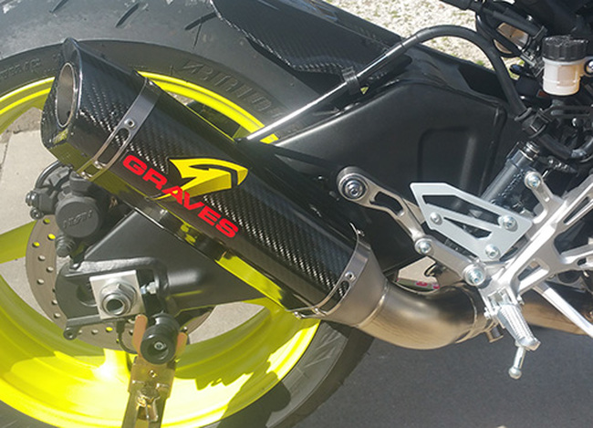 EVR 3/4 Slip On Exhaust w/ Valve - For 17-21 Yamaha FZ-10 & MT-10 - Click Image to Close
