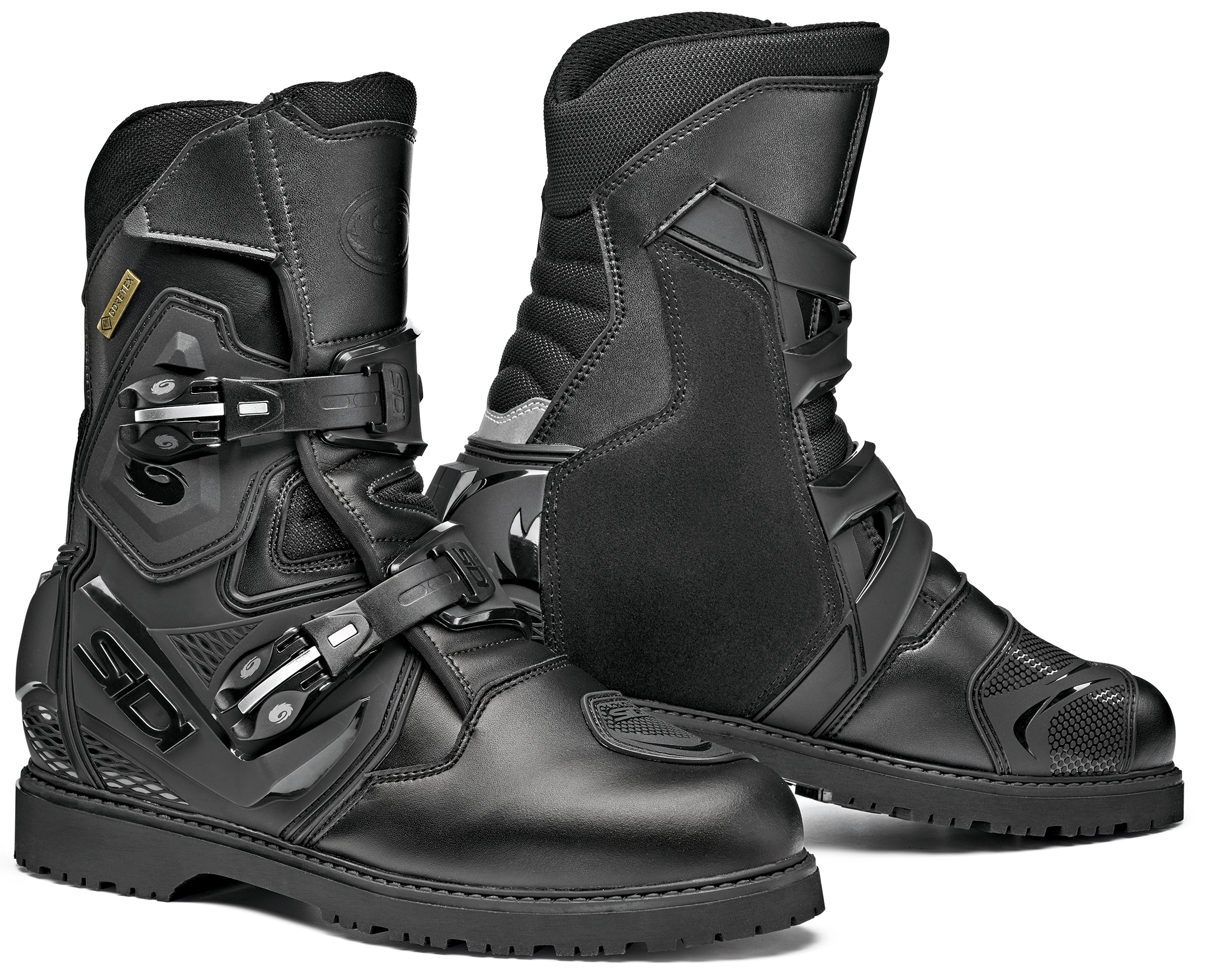 Sidi Mid Adventure 2 Gore Boot Black/Black Size 46 - Waterproof ADV boots, Black/Black, Size 46 - Click Image to Close