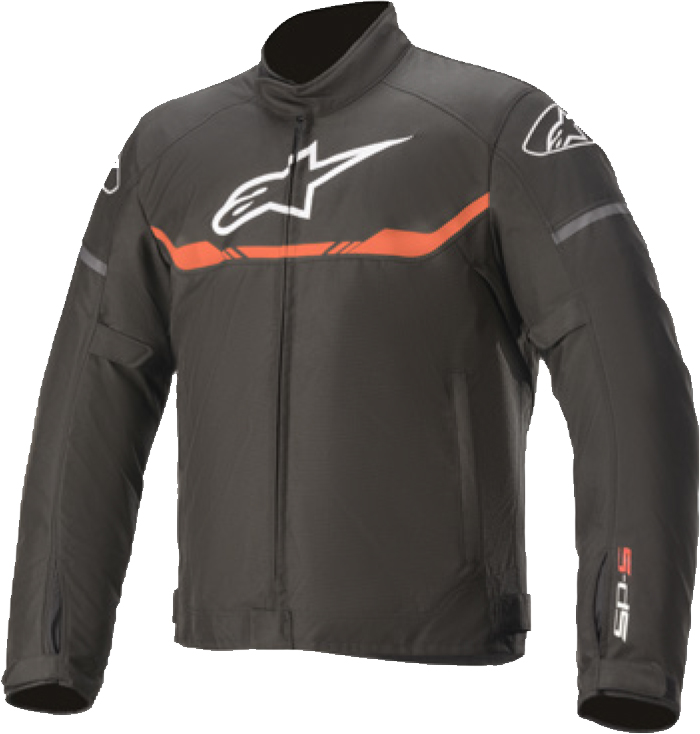 Alpinestars T-SP S WP Jacket Black/Fluo 2X - Waterproof motorcycle jacket, size 2X - Click Image to Close