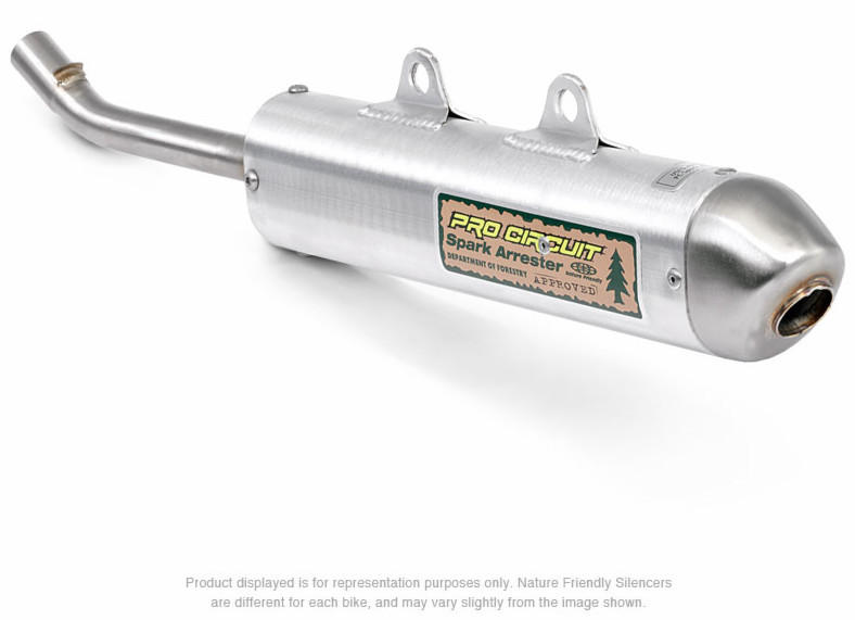 Nature Friendly Slip On Exhaust Silencer w/ Spark Arrestor - For 02-20 KX65 & 03-06 RM65 - Click Image to Close