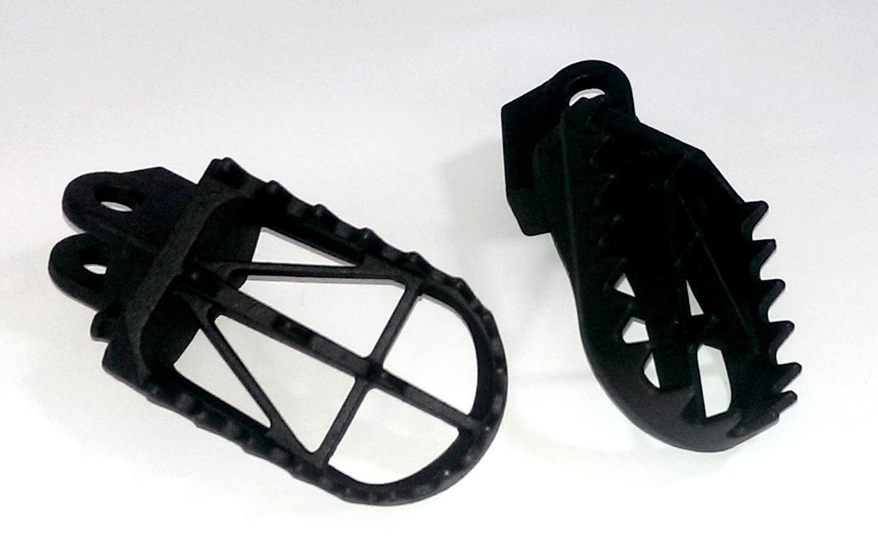 Wide MX Foot Pegs - High (+5mm) Height Chromoly - 09+ KX250F KX450F - Click Image to Close