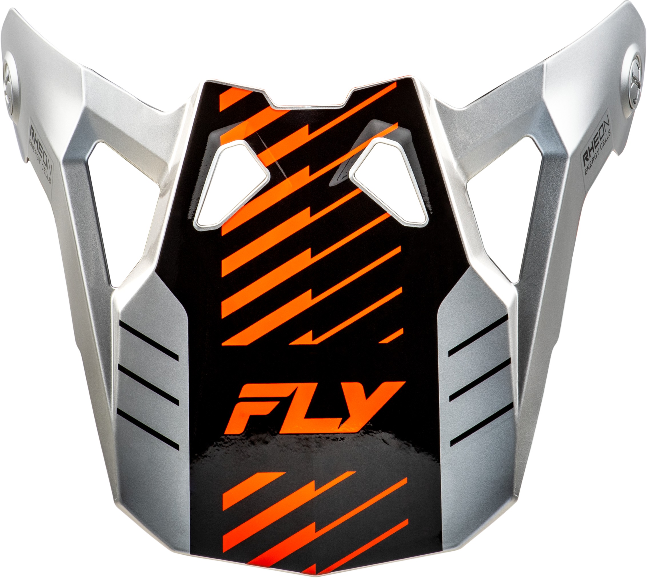 Fly Racing Formula CP Slice Visor Grey/Orange/Black YL-S - Visor for Fly Racing Formula CP Helmet - Click Image to Close