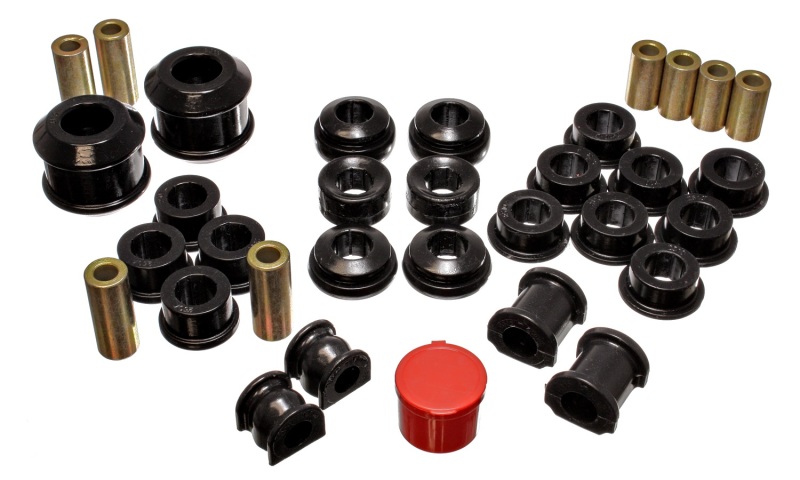 Energy Suspension Hyper-Flex Master Bushing Set Black Fits 02-04 Acura RSX - Click Image to Close