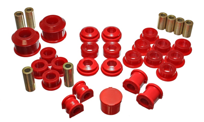 Energy Suspension Red Hyper-Flex Master Bushing Set Fits 02-04 Acura RSX - Click Image to Close