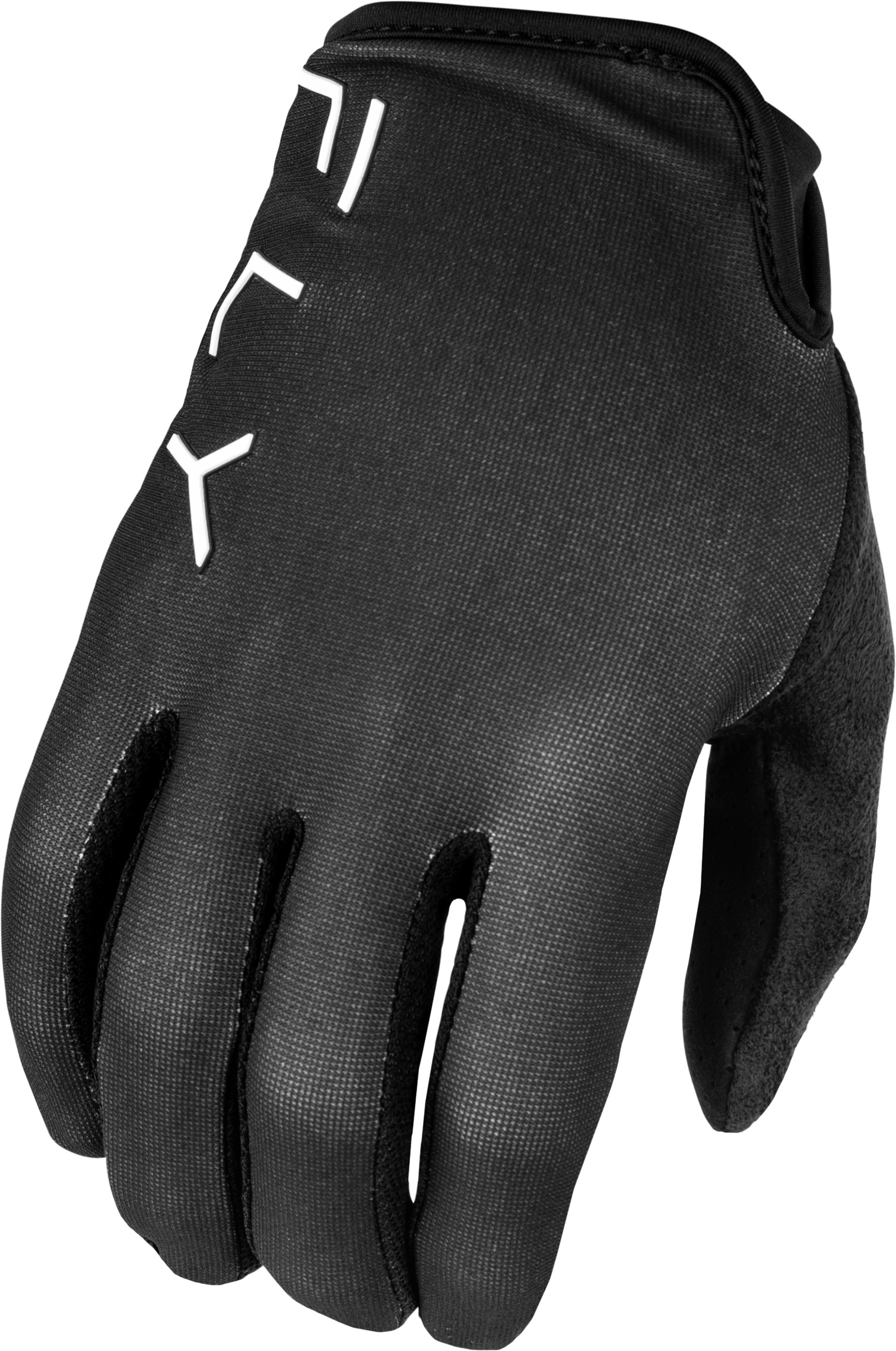 Fly Racing Youth Radium Gloves Black YL - Ultra-lightweight race glove for youth - Click Image to Close