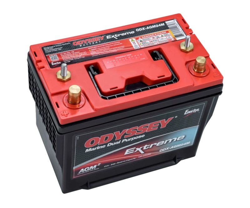 Odyssey Extreme AGM Battery ODX-AGM24M Marine RV Group 24M - AGM 24M Extreme Battery for Marine and RV - Click Image to Close