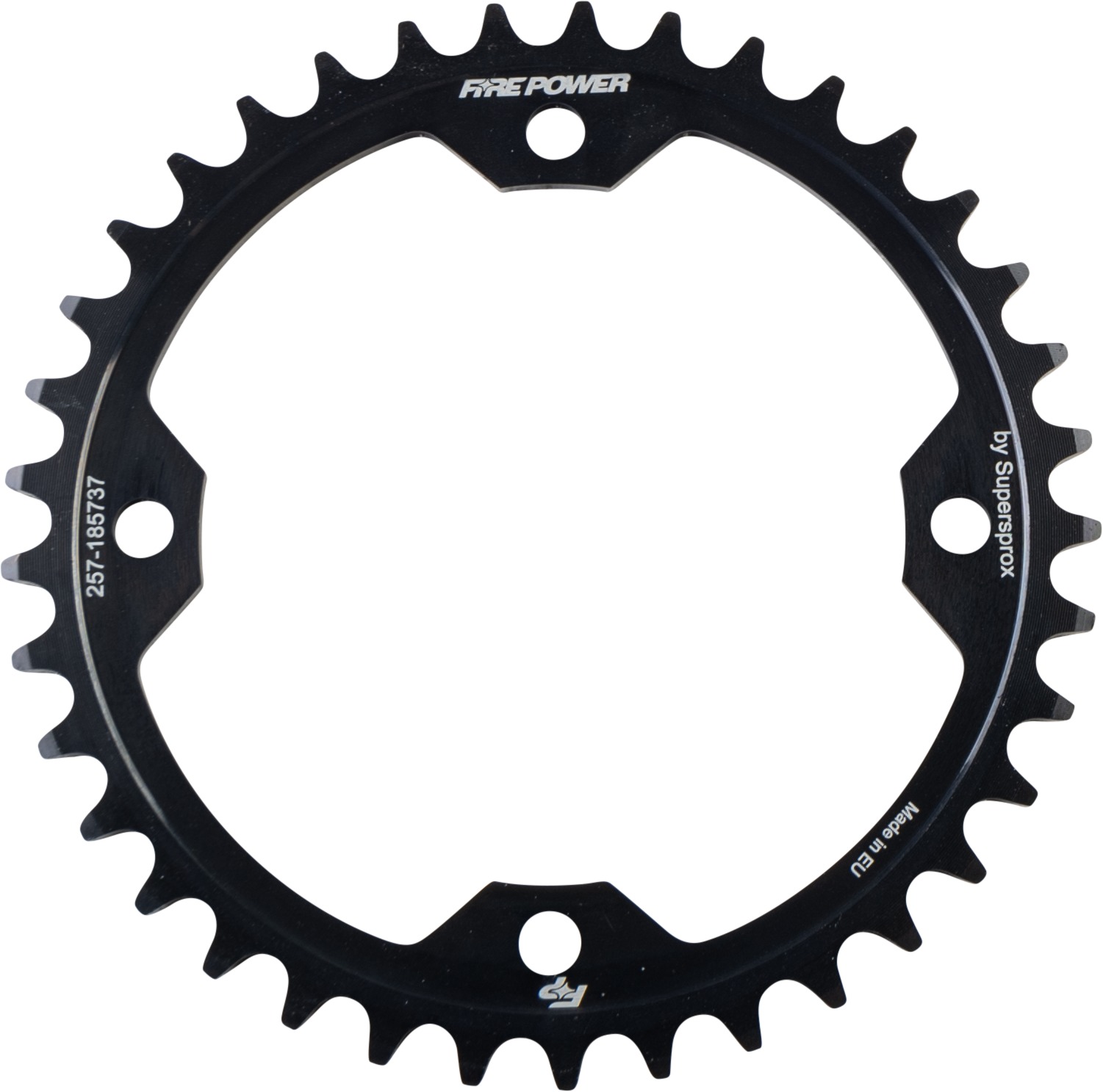 Fire Power Rear Steel Sprocket 37T Black For Yamaha YFZ450R/Raptor - 37 tooth steel rear sprocket For Yamaha ATVs - Click Image to Close