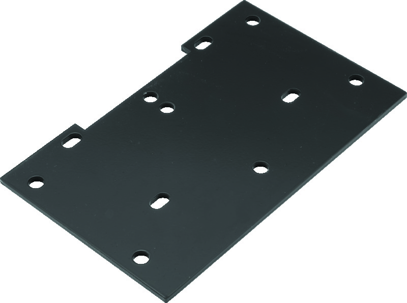 QuadBoss ATV Winch Mount Black Fits 16-21 Yamaha YFM700 Grizzly 4x4 - Click Image to Close