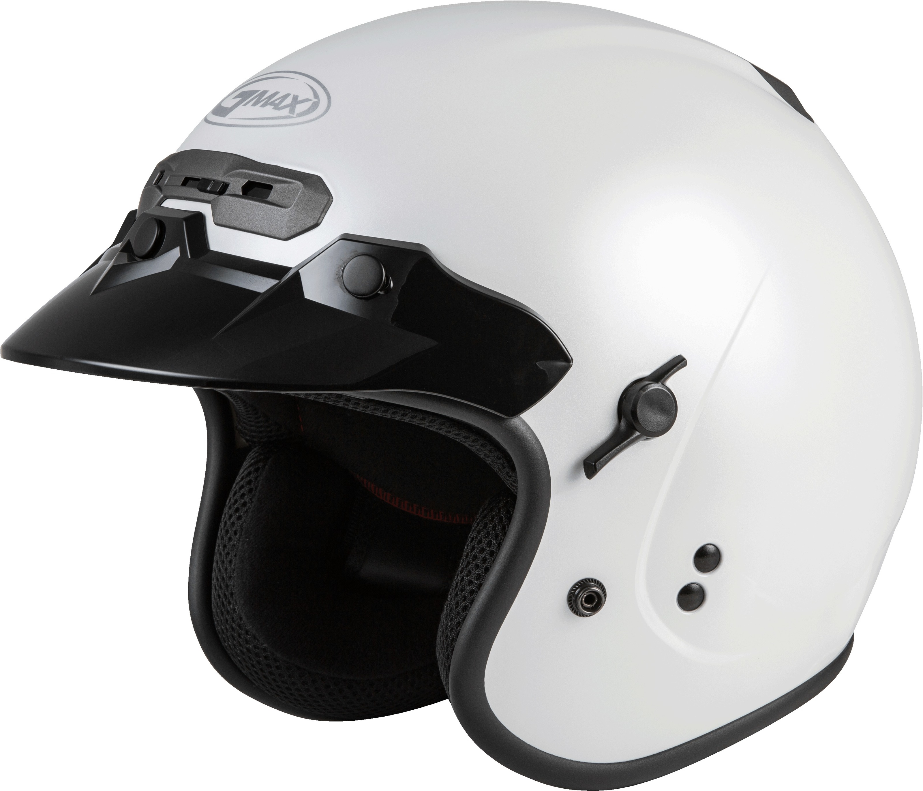 GMAX GM-32 Open-Face Helmet Pearl White XS - Click Image to Close