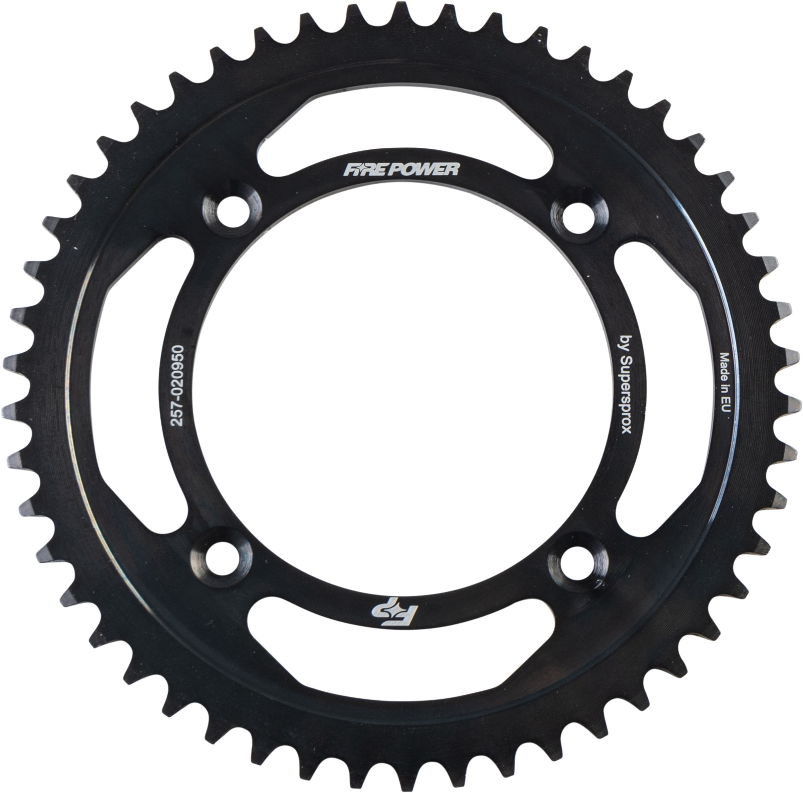 Fire Power Rear Steel Sprocket 50T Black For Honda CR80R/CR85R/CR150R - 50T steel rear sprocket For Honda CR80R, CR85R, CR150R - Click Image to Close