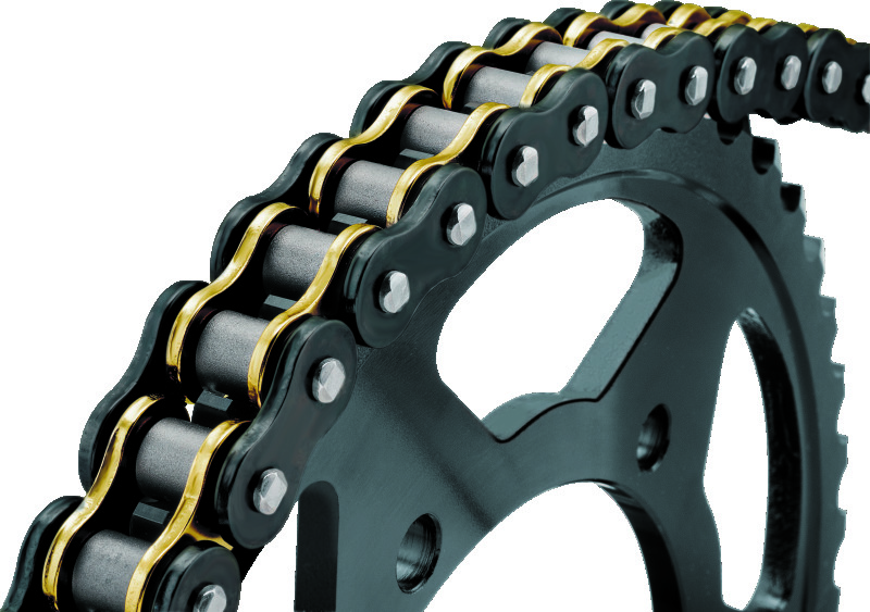 BikeMaster 525x120 BMZR Z-Ring Chain Black Gold - High-performance 525x120 Z-Ring chain, Black/Gold - Click Image to Close