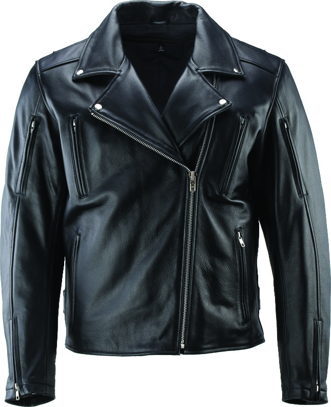 Kuryakyn Ironclad Classic Leather Jacket Black Medium Men's - Classic black leather jacket, men's medium - Click Image to Close
